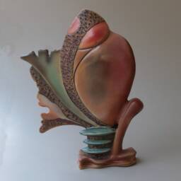 Hand-Built Stoneware Sculpture Bright Side Of The Sun - thumbnail 2