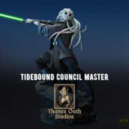 Tidebound Council Master - Sci Fi Alien Force High Kit Fisto Resin Figure 16K - thumbnail 1