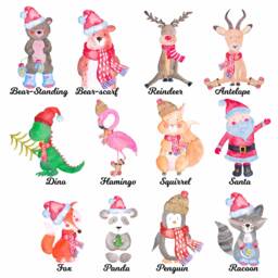Kids's Christmas Ornament - Girl Dino Personalized Dinosaur T-Rex Gift - thumbnail 3