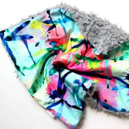 Dream Lovie. Security Blanket. Personalized Lovey. Faux Fur Dragonflies. Mini Baby Minky Shower Gift - thumbnail 2