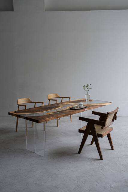 Customize Epoxy Resin Table, River , Wooden Desk, Office, Dining Table Top, Kitchen, Coffee - image 1