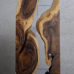 Customize Epoxy Resin Table, River , Wooden Desk, Office, Dining Table Top, Kitchen, Coffee - thumbnail 3