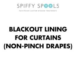 Blackout Lining For Non-Pinch Pleat, Casual Style Curtains Light Blocking & Sound Insulating