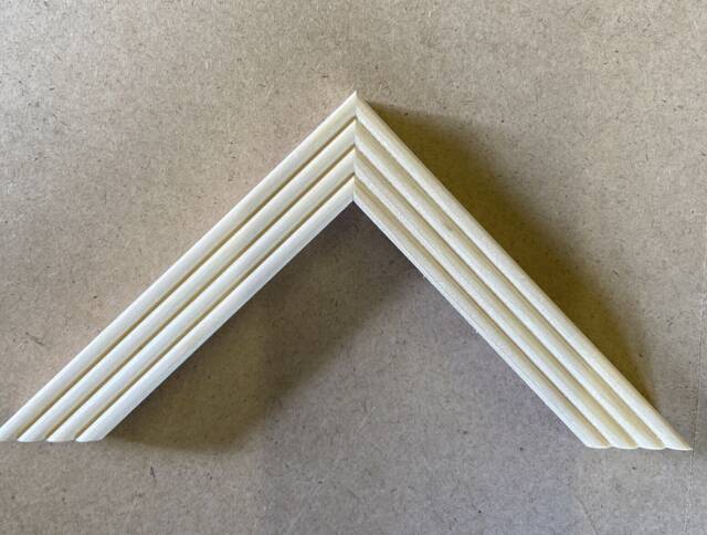 Bespoke Unfinished Pine Reeded Picture Frame - image 1