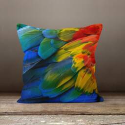 Abstract Multi Color Paint Cushion Cover/Rainbow Retro Colorful Abstract Sofa Pillow Case/Summer Garden Pillow/Modern Living Room - thumbnail 3