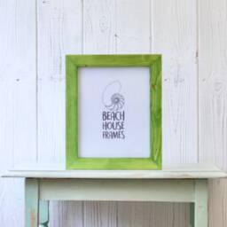 8x10 Frame - Green Handmade Picture Modern Mounted Option Strut Back Freestanding Option Wedding Gift Contemporary - thumbnail 3