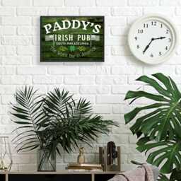 Paddys Pub Bar Sign Design A4 Print, High Quality Wall Art, Home Always Sunny in Philadelphia Poster - thumbnail 2
