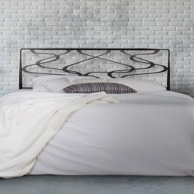 Handmade Wrought Iron Headboard - Aegean Minimalist Metal Bedroom Decor - image 1