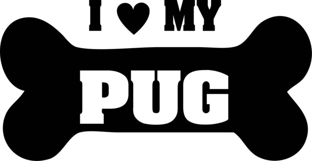 I Love My Pug Printable Wall Art
