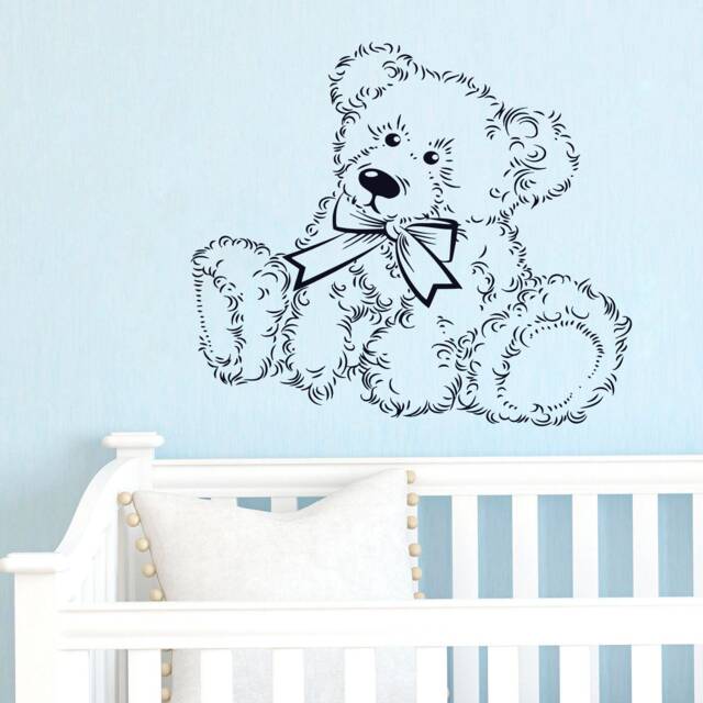 Teddy Bear Wall Decal Nursery Decor Sticker 4190 - image 1