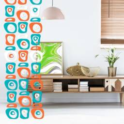 Retro-A-Gogo Mid Century Modern Room Divider Diy Kit Retro Palm Springs Decor - thumbnail 2