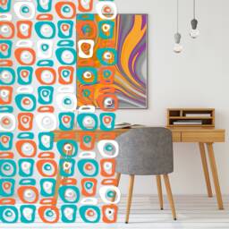Retro-A-Gogo Mid Century Modern Room Divider Diy Kit Retro Palm Springs Decor - thumbnail 1