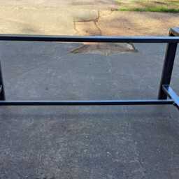 Retro Industrial Steel Table Frame H Design, Foot Rest Bar - thumbnail 4