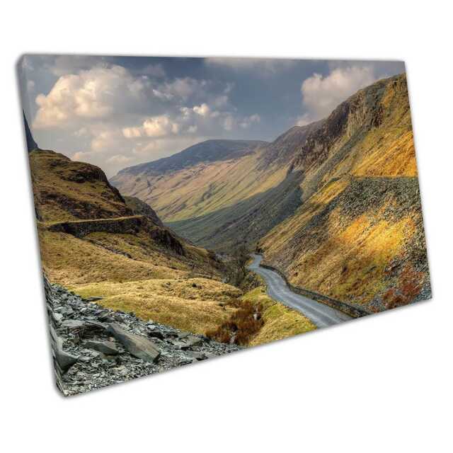 Keswick Honister Pass Slate Wall Art Lake District Landscape Print For Home & Office Decor - image 1