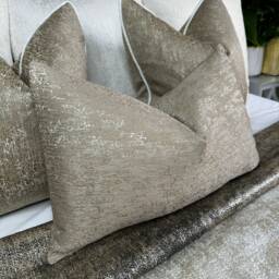 Lumbar Pillow Cover, Rectangle Bolster Cushion Gold Pillow Bed Cushion, Decorative Case, Blake - thumbnail 2