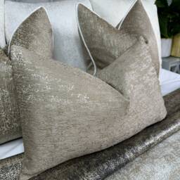Lumbar Pillow Cover, Rectangle Bolster Cushion Gold Pillow Bed Cushion, Decorative Case, Blake - thumbnail 3