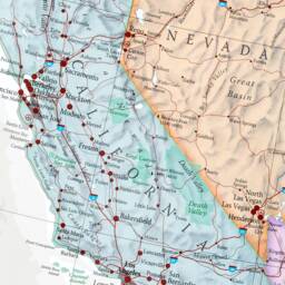 Map Of Usa Poster Art - Wall Decor Print Classic Edition Home Map Gift - thumbnail 3