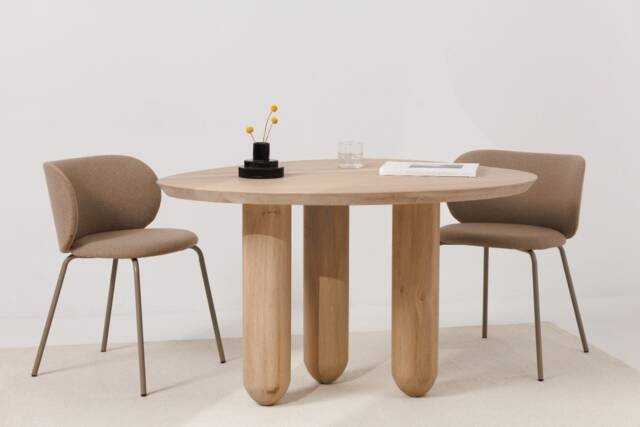 Jellyfish Rustic Contemporary Oak Dining Table - Handcrafted Organic Furniture, Unique Design, Limited Edition, Top Quality - image 1
