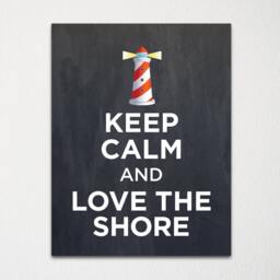 Keep Calm & Love The Shore - Fine Art Print Choice Of Color Purchase 3 Receive 1 Free - thumbnail 2