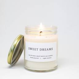 Sweet Dreams Lavender Soy Candle - Aromatherapy Essential Oils, 8 Oz - thumbnail 2