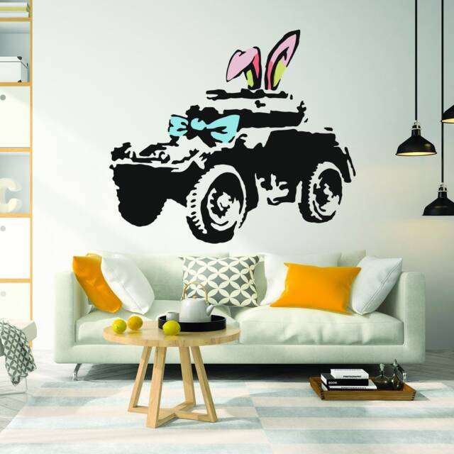 Artist Armoured Car Wall Art Sticker - Street Graffiti Artwork Cool Vinyl Decal Writer Drawer Sprayer - image 1