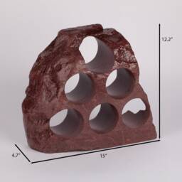 Handmade Burgundy Marble Wine Bottle Holder Unique Rack - thumbnail 4