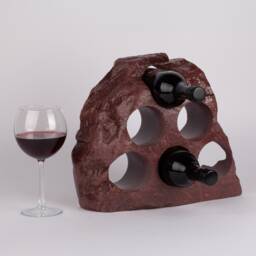 Handmade Burgundy Marble Wine Bottle Holder Unique Rack
