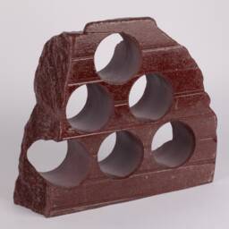 Handmade Burgundy Marble Wine Bottle Holder Unique Rack - thumbnail 3