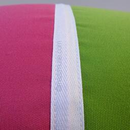 Hot Pink & Lme Green Sunbrella?? Outdoor Pillow Cover Color Block - thumbnail 2