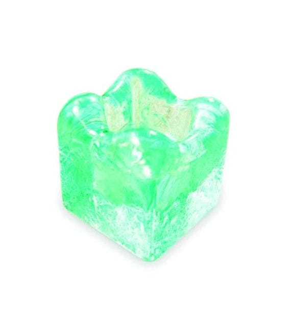 Ice Cube Tea Light Holder 7x7, Recycled Glass Candle - image 1