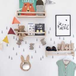 Scandi Tree Wall Decals For Kids Room, Style Stickers, Woodland Forest Themed Decor, Neutral Nursery Boho Home Decor Idea - thumbnail 2