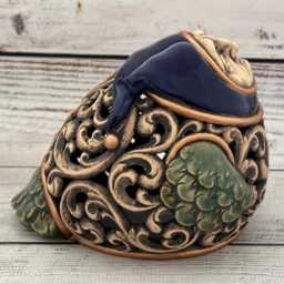 Ceramic Bird Figurine By Vladimir Butcanov, Collectible Sculpture - 4.13 - thumbnail 2