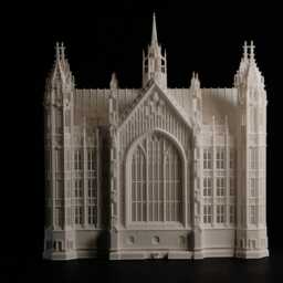 Gothic Civic Hall Model - St Stephen's Inspired Diorama - thumbnail 3
