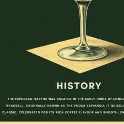 Espresso Martini Physical Art Print, Vintage Coffee Cocktail Wall Poster - thumbnail 3