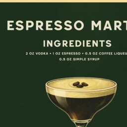 Espresso Martini Physical Art Print, Vintage Coffee Cocktail Wall Poster - thumbnail 2