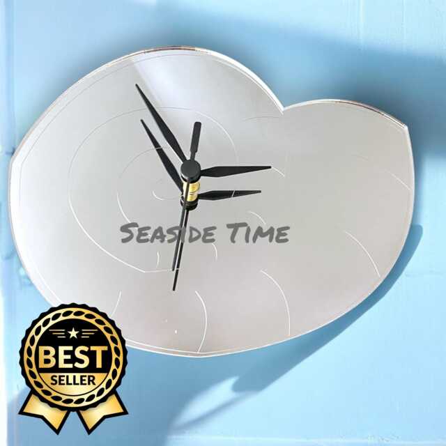 Nautilus Shell Shaped Clocks - Custom Colours/Woods, Bespoke Shapes, Sizes & Engraving Services - image 1