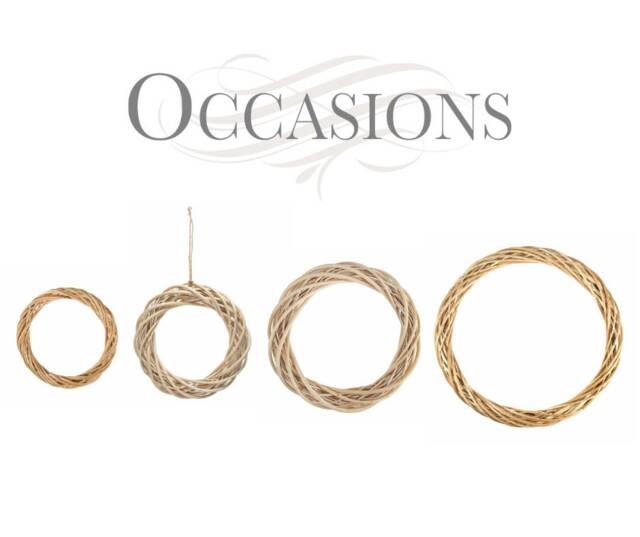 Occasions Light Willow Wreath Christmas Xmas Ring Diy Hanging Florist Decoration - image 1
