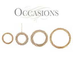 Occasions Light Willow Wreath Christmas Xmas Ring Diy Hanging Florist Decoration - thumbnail 1