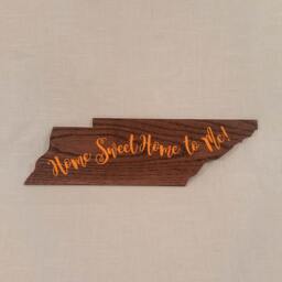 "Home Sweet To Me - Tennessee Shape Wall Hanging 24"" X 6.5" - thumbnail 1