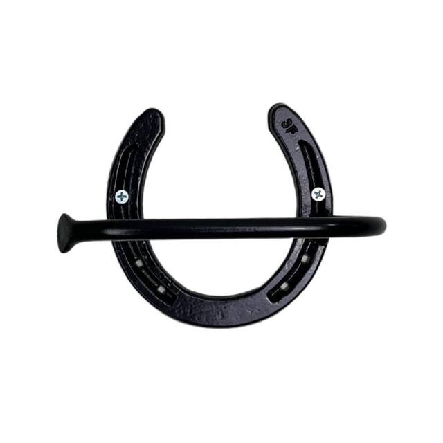 Rustic Toilet Paper Holder Wall Mounted Great For Vintage Bathroom - Horseshoe The Heritage Forge - image 1