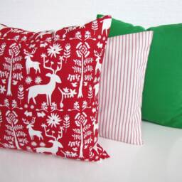 Red Pillows Decorative Buffalo Check Black Plaid Throw Pillow Covers Christmas Stripe Holiday Farmhouse - thumbnail 4
