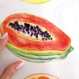 Wall Decals Fruits 9-Set, Removable Fruit Stickers For Walls, Tiles, Furniture, Kitchen Decals, Decor, Home Decor - thumbnail 4