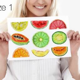 Wall Decals Fruits 9-Set, Removable Fruit Stickers For Walls, Tiles, Furniture, Kitchen Decals, Decor, Home Decor - thumbnail 2