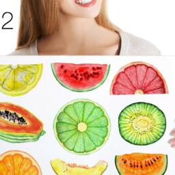 Wall Decals Fruits 9-Set, Removable Fruit Stickers For Walls, Tiles, Furniture, Kitchen Decals, Decor, Home Decor - thumbnail 3
