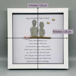 Best Friend Rememberance Pebble Art Gift, Sympathy Gift For Loss Of - thumbnail 3