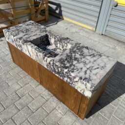 Handcrafted Wood Vanity Base, Customizable Bathroom Cabinet - thumbnail 2