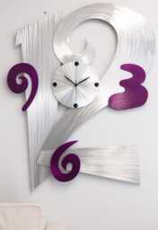 Big Time Purple Large 3Ftx2Ft Clock