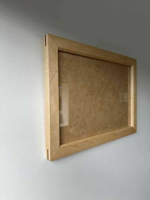Solid Maple Photo Frame - Walnut Inserts Hardwood Picture Handmade - image 1