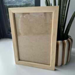 Solid Maple Photo Frame - Walnut Inserts Hardwood Picture Handmade - thumbnail 3