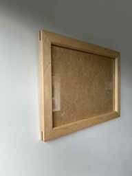 Solid Maple Photo Frame - Walnut Inserts Hardwood Picture Handmade - thumbnail 1